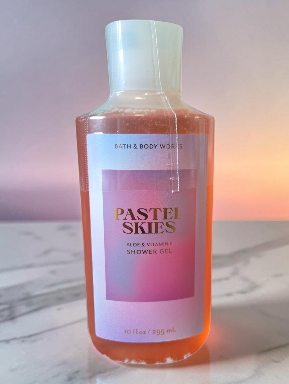 Bath & Body Works Pastel Skies Aloe & Vitamin E Shower Gel 10 oz New